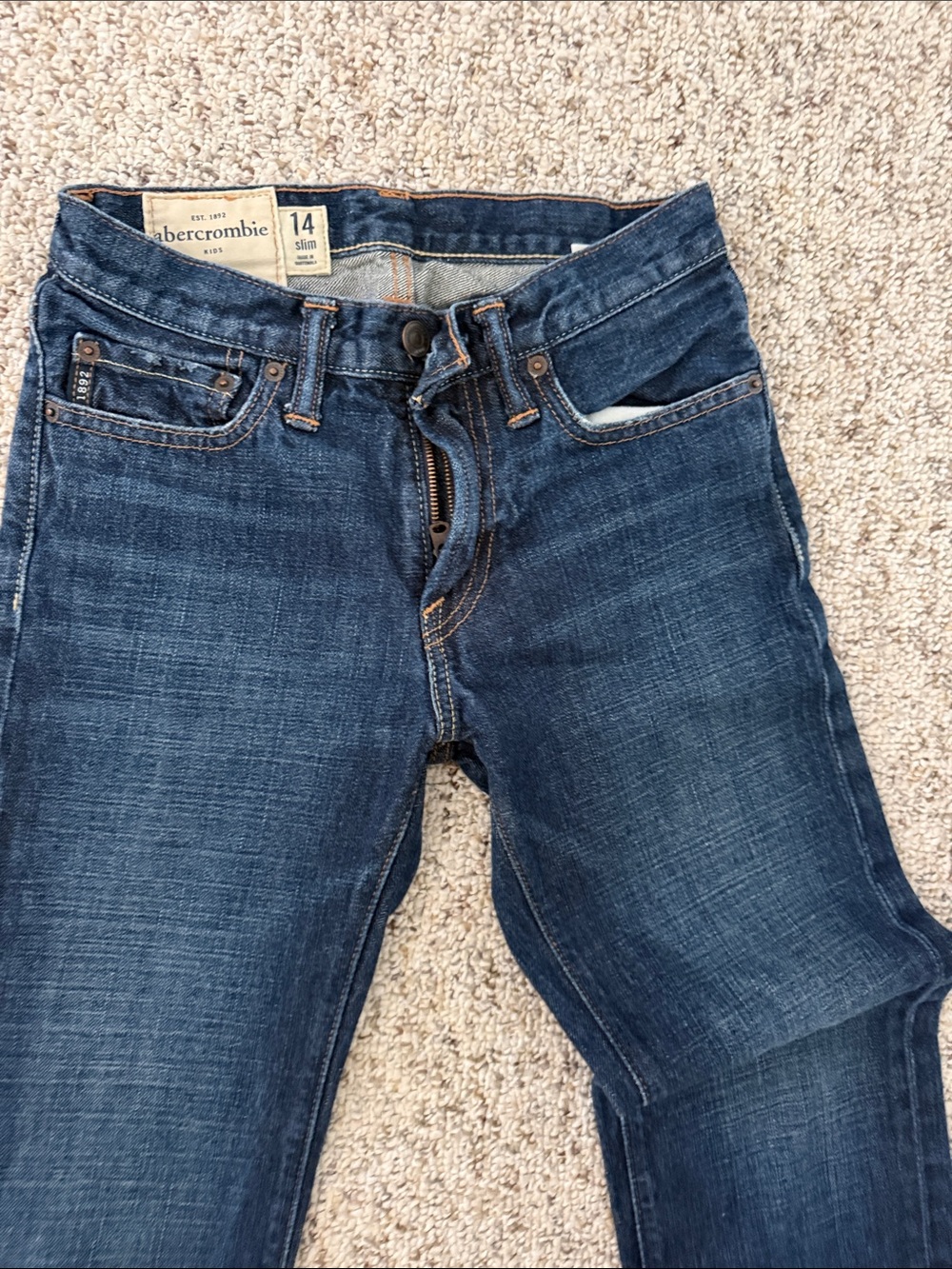 Abercrombie & Fitch Kids Dark Blue Slim Jeans